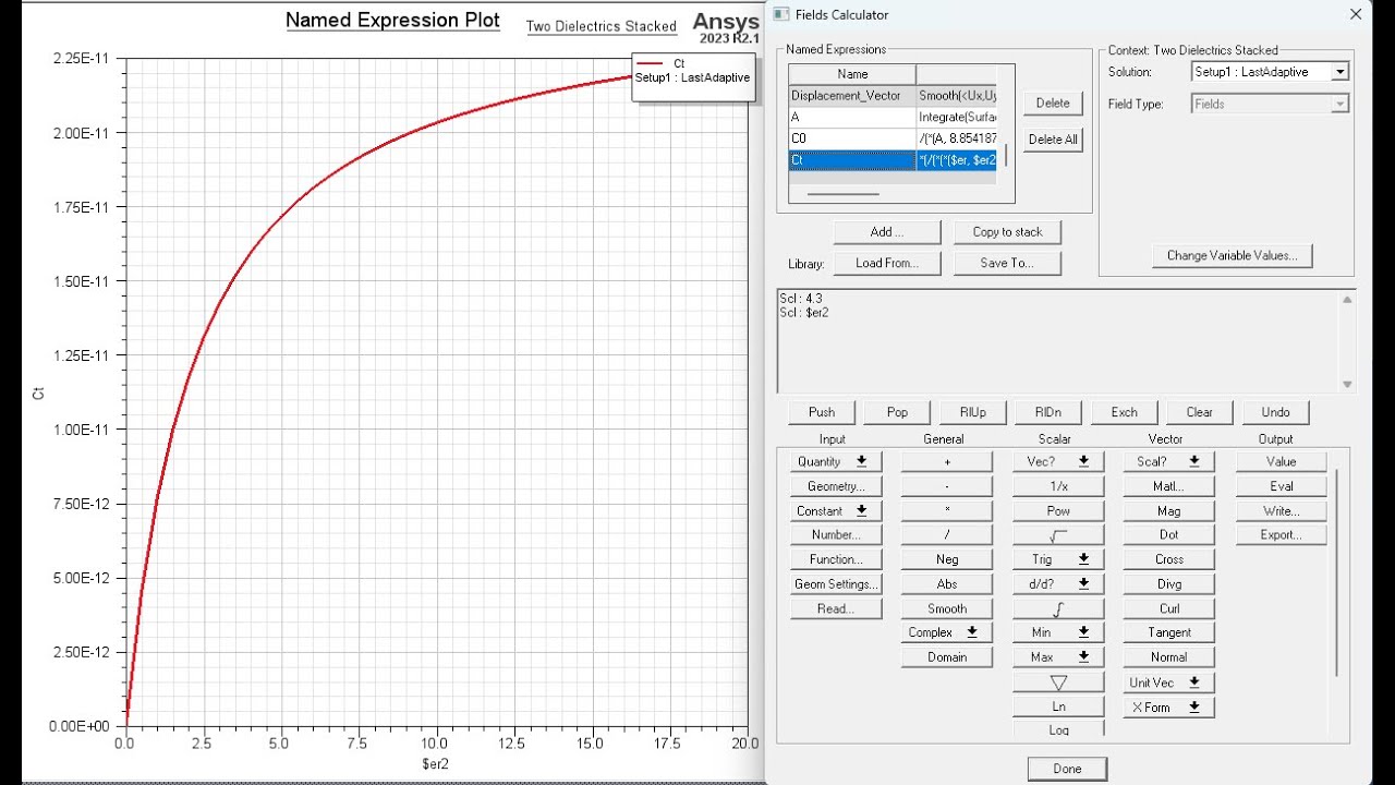 Creating and Plotting Named Expressions with the Field Calculator in Maxwell