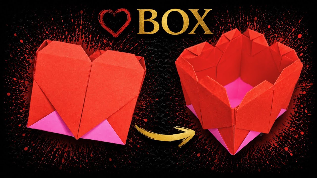 DIY Origami Heart Box – Perfect Valentine’s Gift