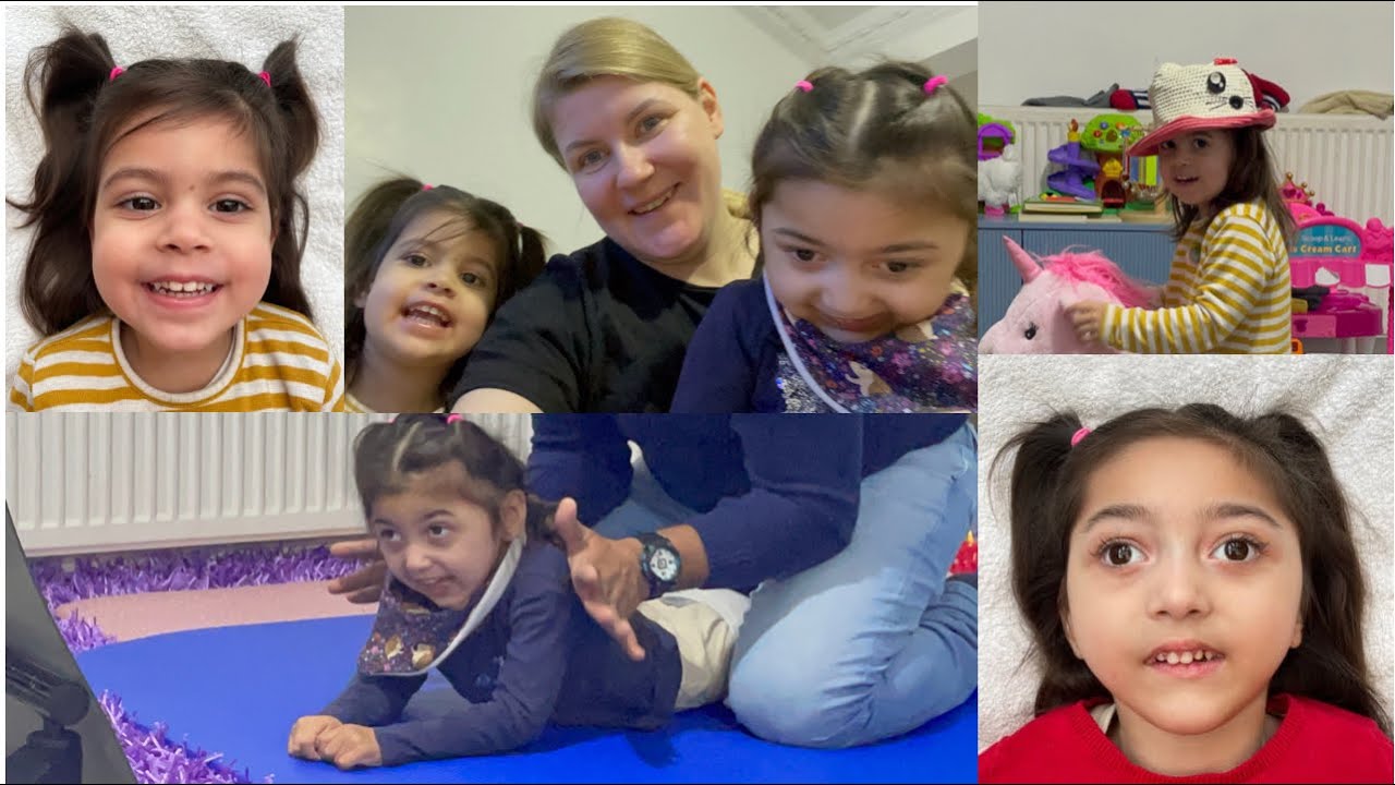 Taking passport pictures at home for kids. Life with special needs child