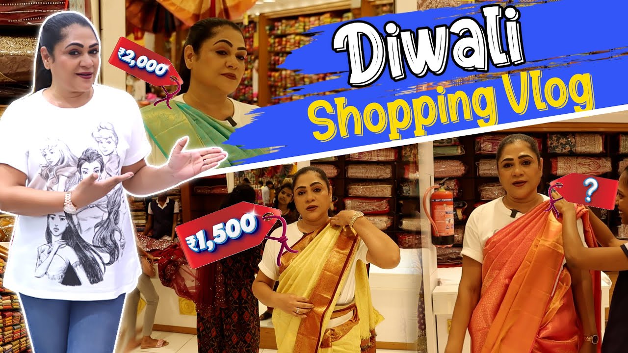 My Diwali Purchase ஆரம்பம் 🤩 | Saree Shopping Vlog | Uma Riyaz