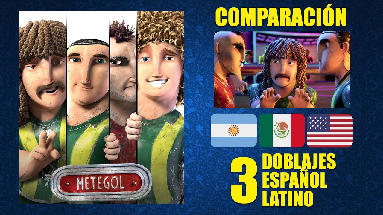 Metegol [2013] Comparación de 3 Doblajes Latinos | Idioma Original y Redoblajes | Español Latino