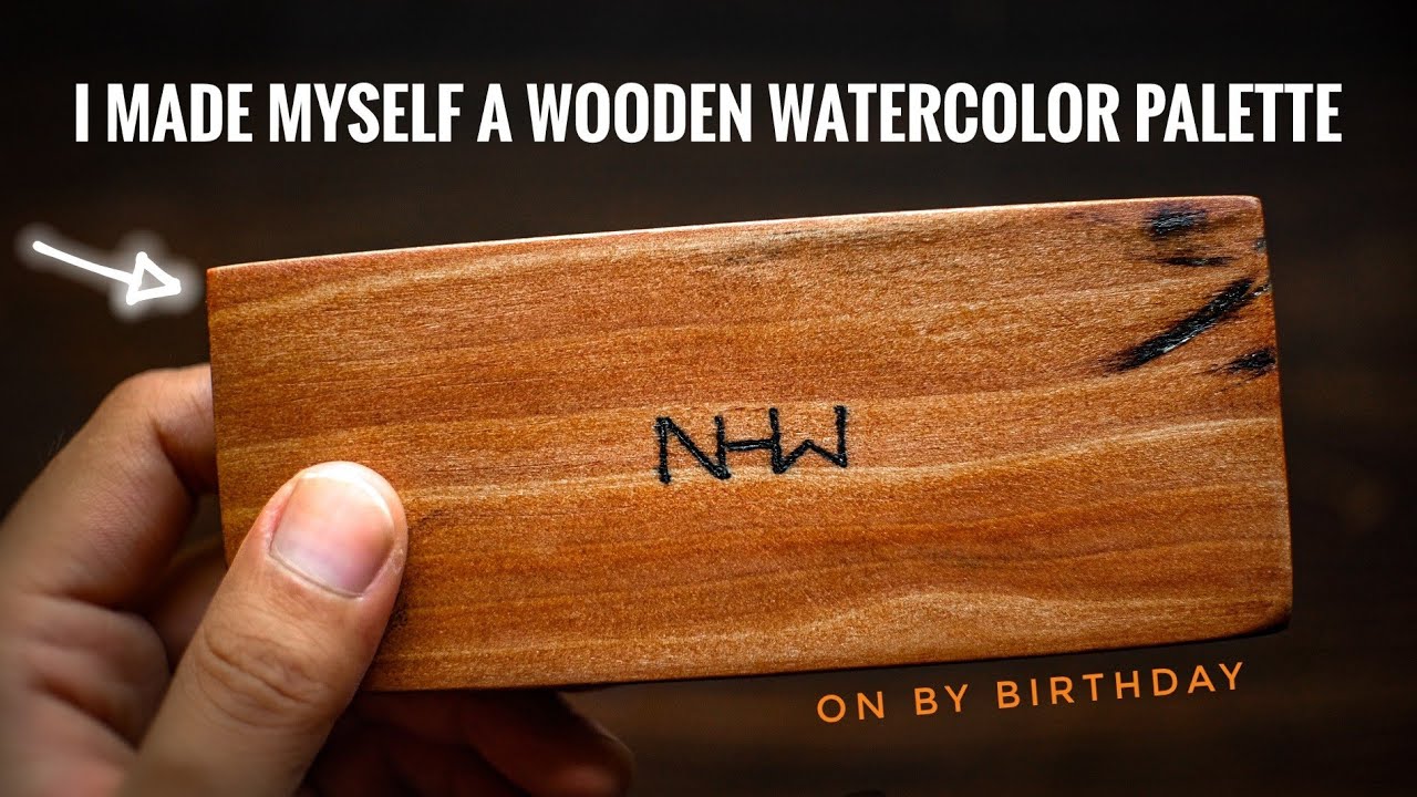 DIY Wooden Watercolor Palette ~ woodcraft