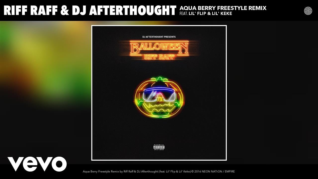 Riff Raff, DJ Afterthought - Aqua Berry Freestyle Remix (Audio) ft. Lil' Flip, Lil' Keke