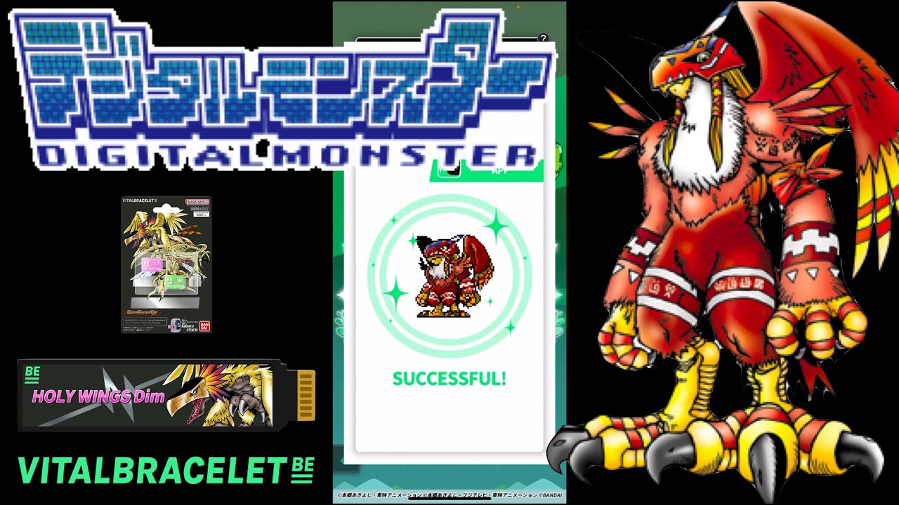 DIGIMON Vital Bracelet BE - GARUDAMON || BEMemory Holy Wings DiM Log 13