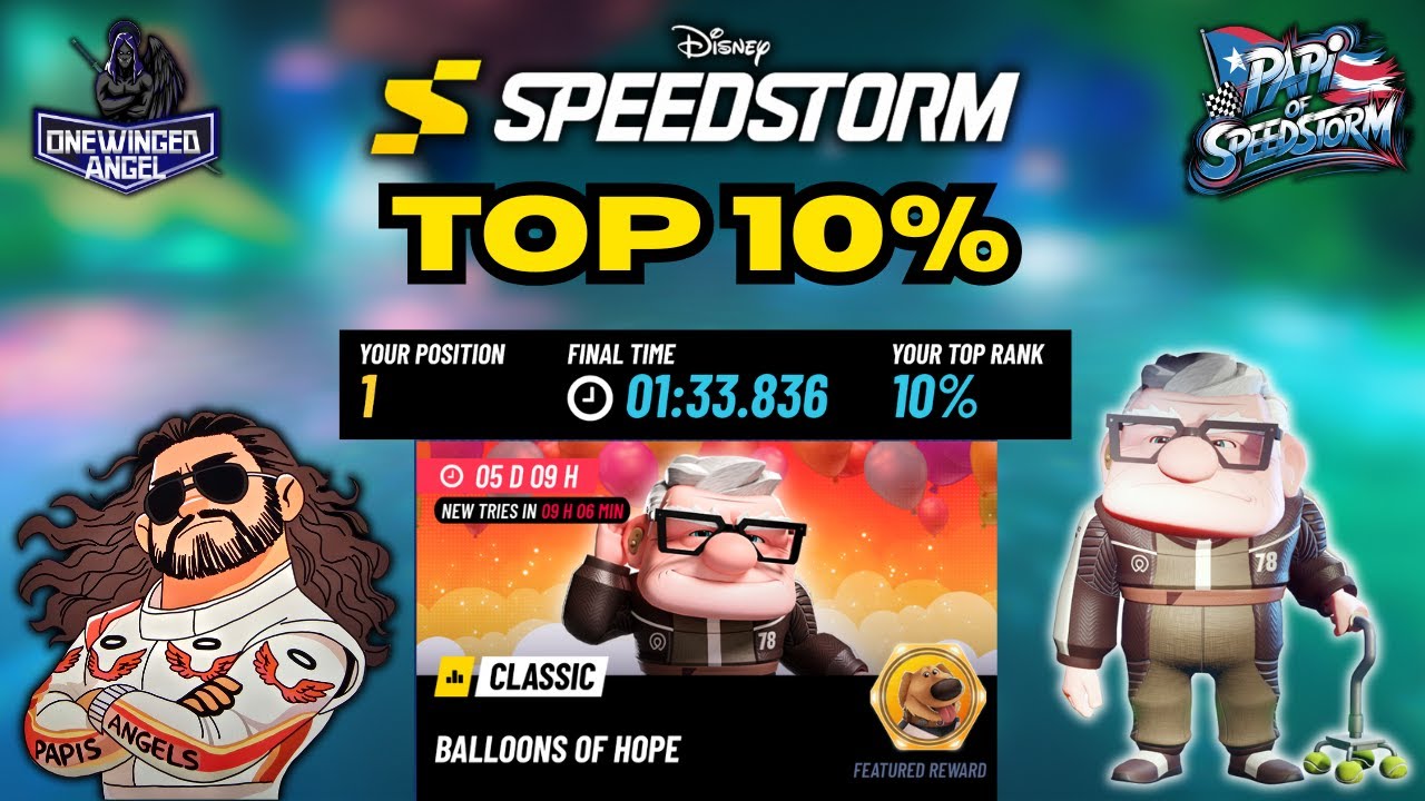Воздушные шары надежды | Топ 10% | Disney Speedstorm