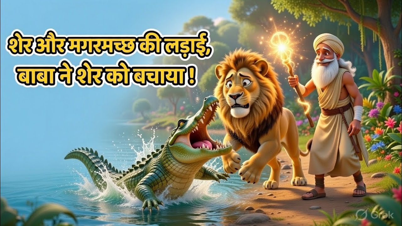 👉 शेर और बाबा की दोस्ती 🦁❤️ भावुक |हिंदी कहानी | Moral Story | Bedtime Cartoon Story for Kids