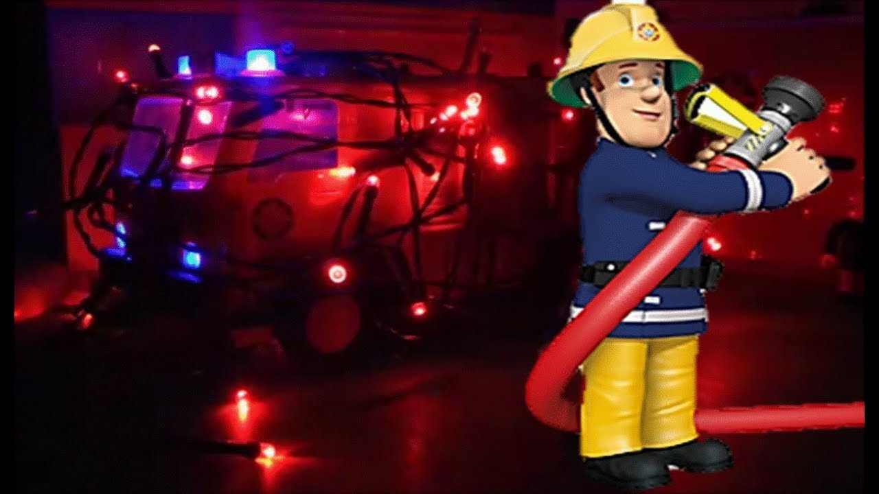 Fireman Sam - Jupiter Fire Engine Extra Emergency Lights !