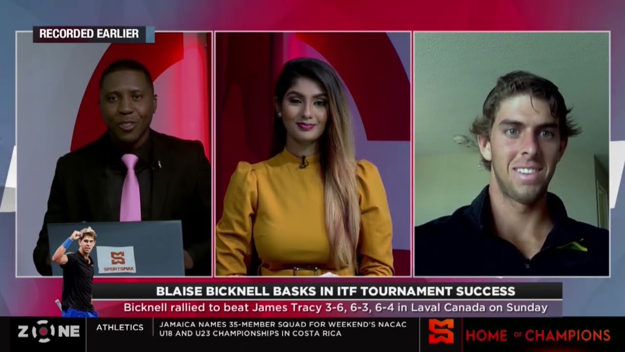JA's Blaise Bicknell basks in ITF tournament win, Bicknell: 
