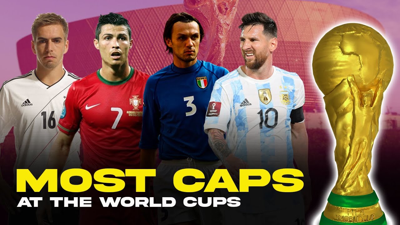 Most FIFA World Cup appearances: Players who have played in most World Cup matches.