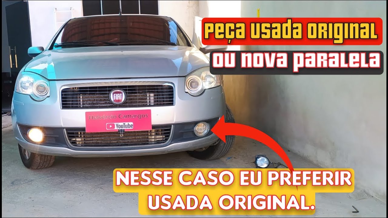 Como trocar o farol auxiliar do palio ,nada de peça nova ,comprei um usado original.