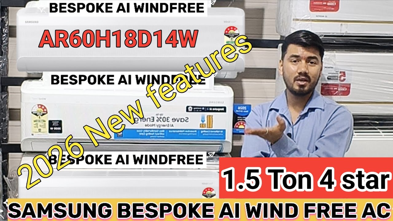 Samsung Bespoke AI windfree Ac AR60H18D14W/2026 new Ac 