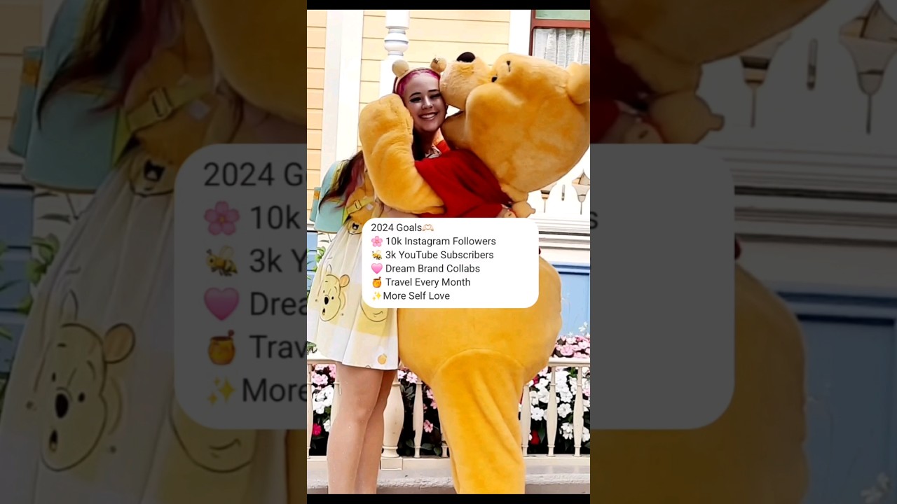 Manifesting My 2024 Goals ✨️| #disney #winniethepooh #2024goals