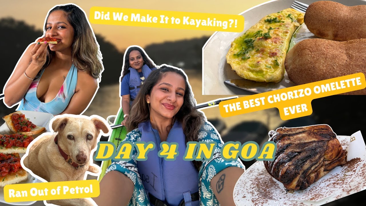Goa Day 4🚣| Good Food, Cute Braids &… We Ran Out of Petrol☀️🍳🌊