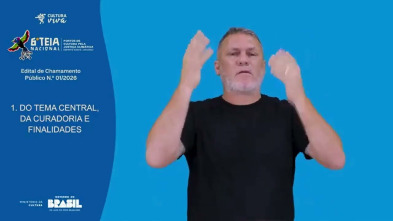 Edital 01/2026 - Audiodescrição com Legendas e Libras - Apoio para Programação da 6ª Teia Nacional