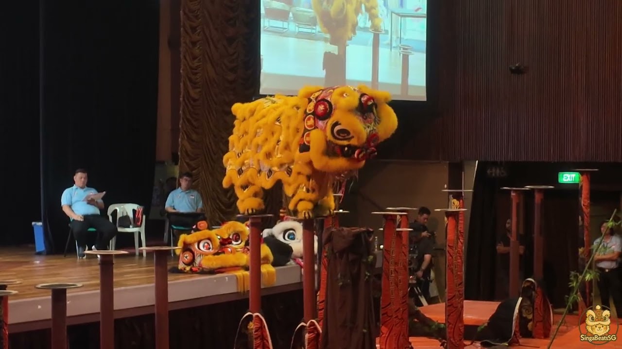[4K] Wen Ching Kelapa Sawit 沙威文青 @ Chinatown SG Acrobatic Lion Dance Competition