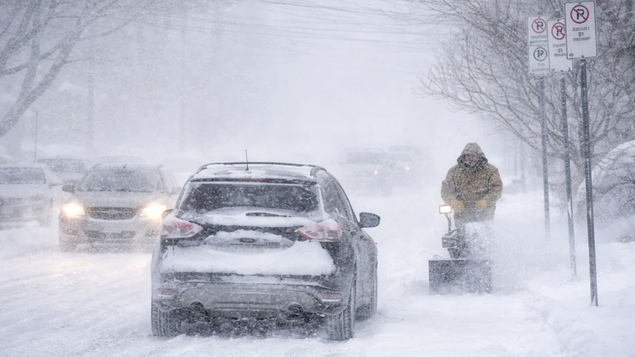 🔴 BREAKING: Historic Blizzard Hits Atlantic Canada | 55cm Snow, 80km/h Winds, Zero Visibility