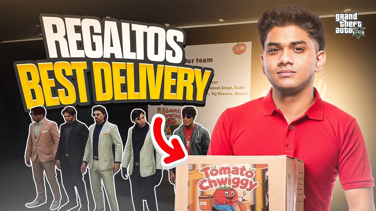 Regaltos being the Tomato Chwiggy Delivery Boy 🍕 #gaming #gta #regaltos