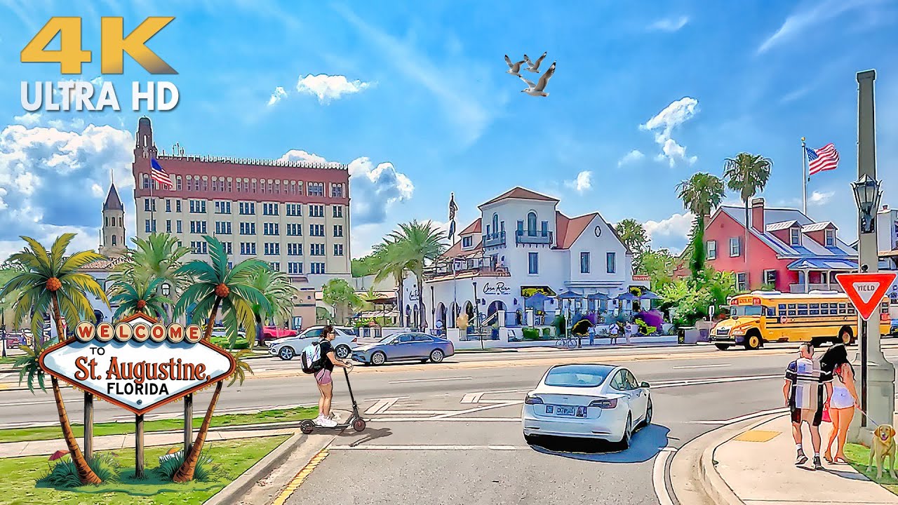 STUNNING Scenic Drive – Ormond Beach to Fernandina Beach, Florida 4K