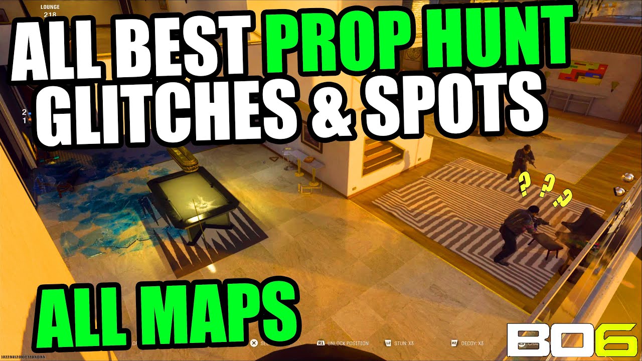 BO6 GLITCH: ALL BEST WORKING PROP HUNT GLITCHES BO6 BEST PROP HUNT SPOTS BO6 PROP HUNT GLITCH SPOT