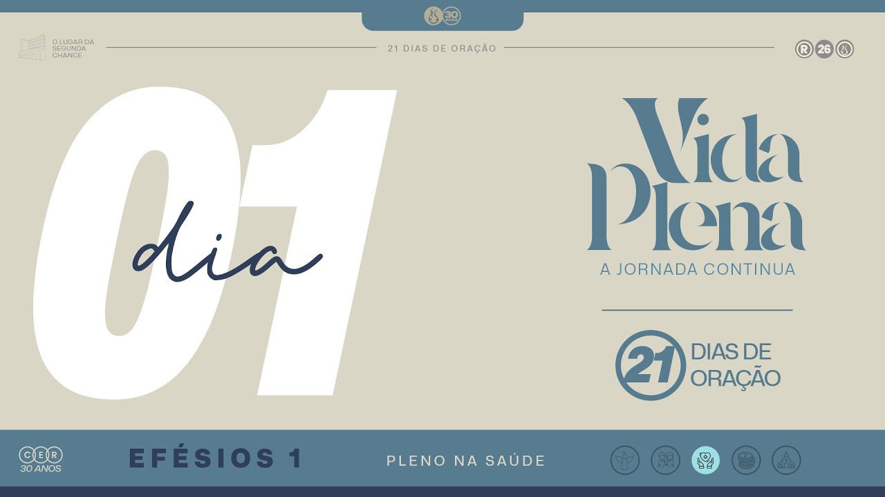 EFÉSIOS 1 | PLENO NA SAÚDE - Pra. Eliane Ramos | 21 DIAS DE ORAÇÃO