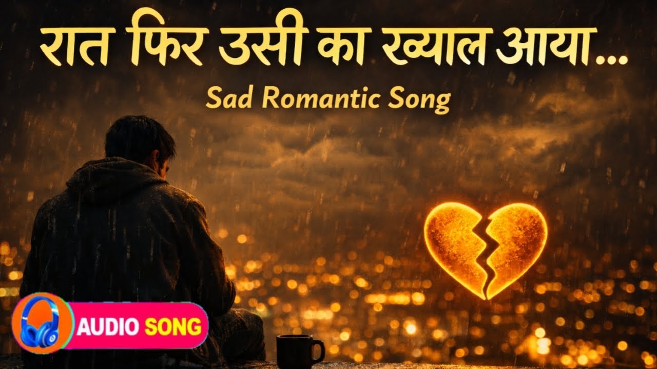 रात फिर उसी का ख्याल आया… | Golden Sad Song | Heart Touching Hindi Song 💔