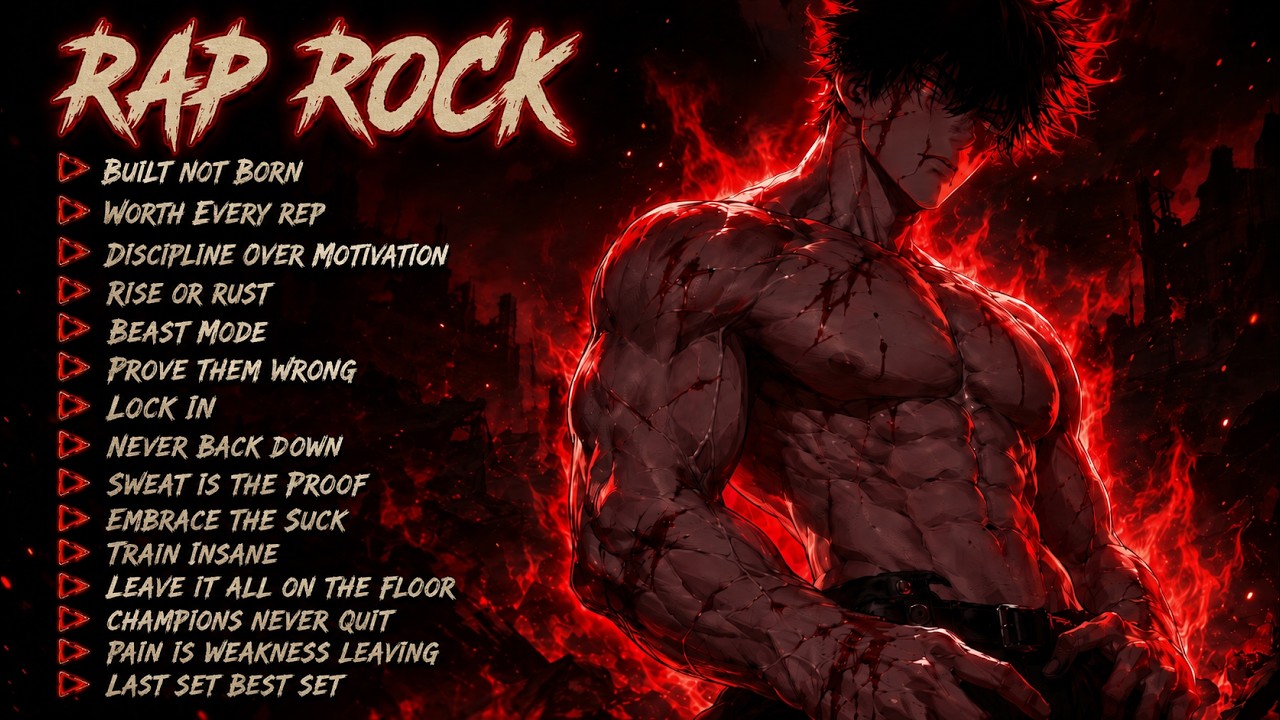 BUILT NOT BORN 💪 Heavy Rap Rock Workout Playlist 2026 | No Weak Training Music