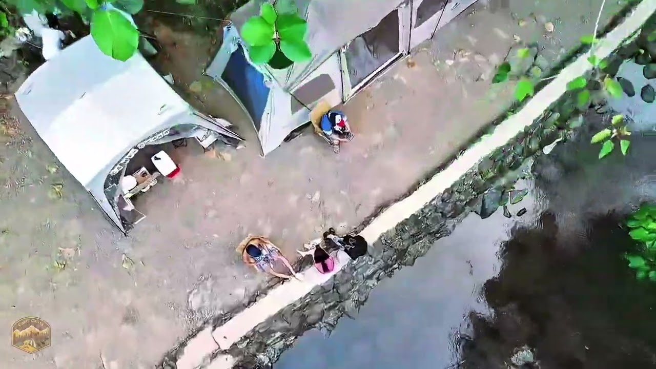 🌄 DRONE VIEWS at CAMP AWOL | Camping Adventure Series &mdash; Sierra Madre