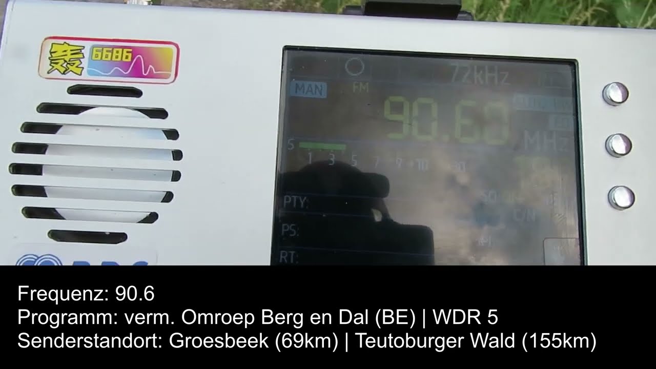 DAB+/UKW-Bandscan Duisburg-Rheinhausen, Rockelsberghalde, am 19.6.2025
