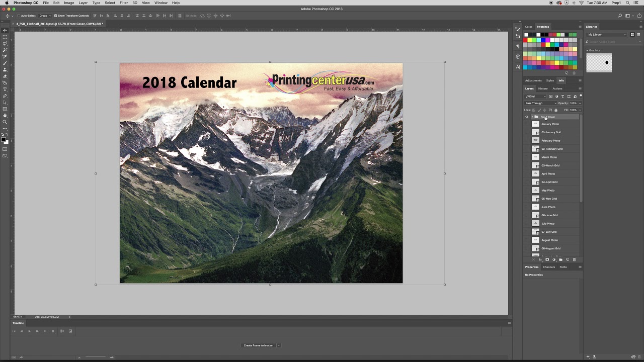 Photoshop Calendar Templates Tutorial