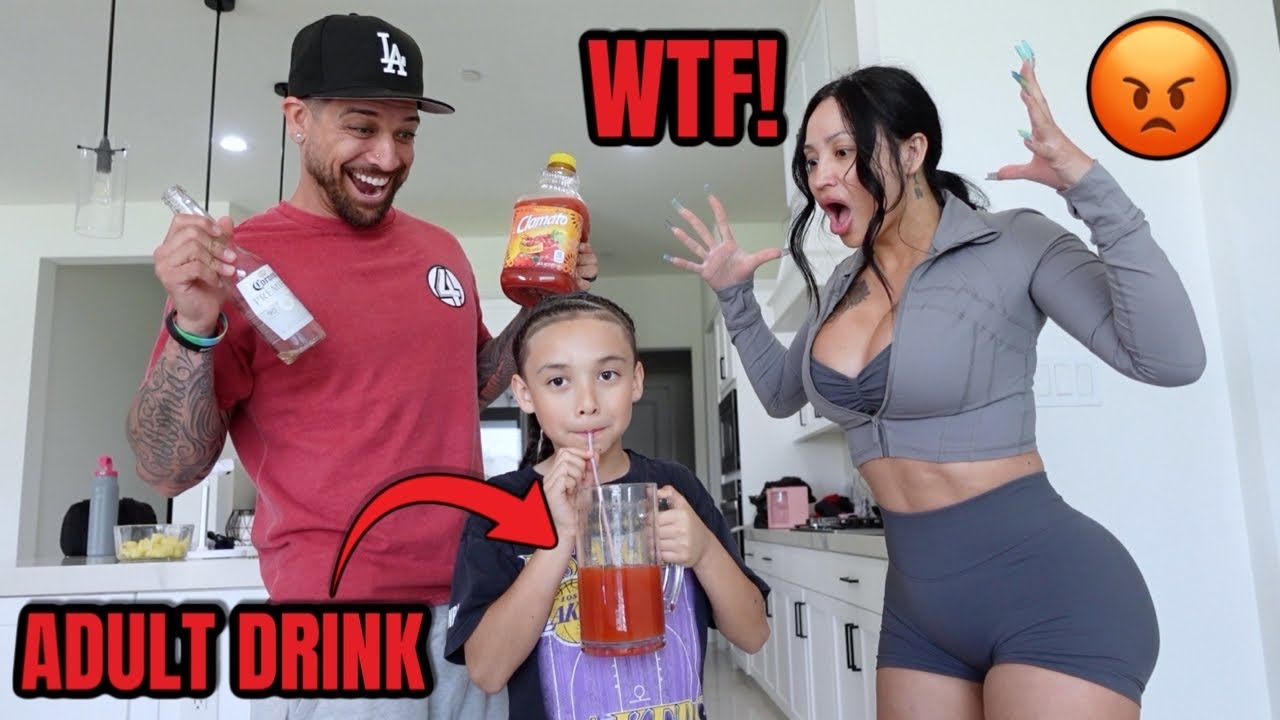 DAMIAN HAS AN ADULT DRINK! *Maria gets furious*