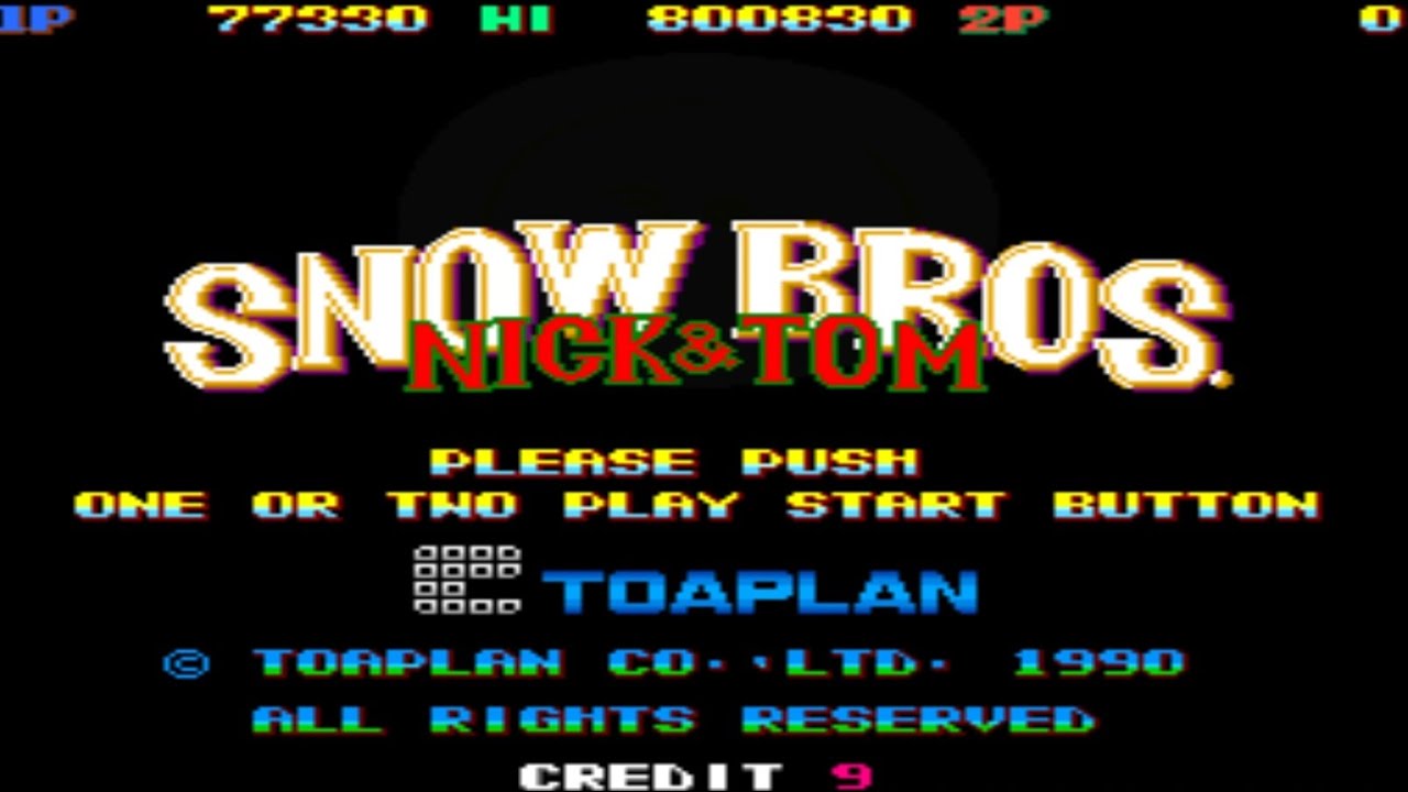 Snow Bros (1990) – Kar Topu Efsanesi! | Classic Arcade Snowball Action 