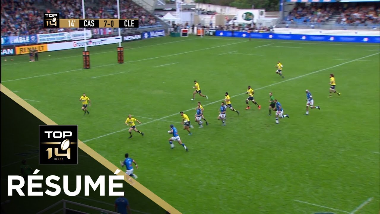 TOP 14 - Résumé Castres-Clermont: 29-23 - J6 - Saison 2017/2018