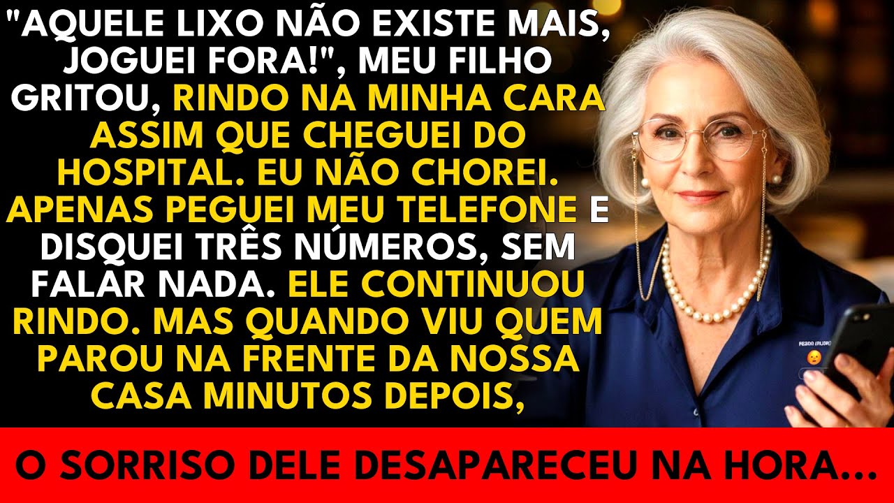 A HISTÓRIA REAL DESTA AVÓ👵Meu filho zombou de mim.. Fiz uma única ligação e o sorriso dele sumiu..