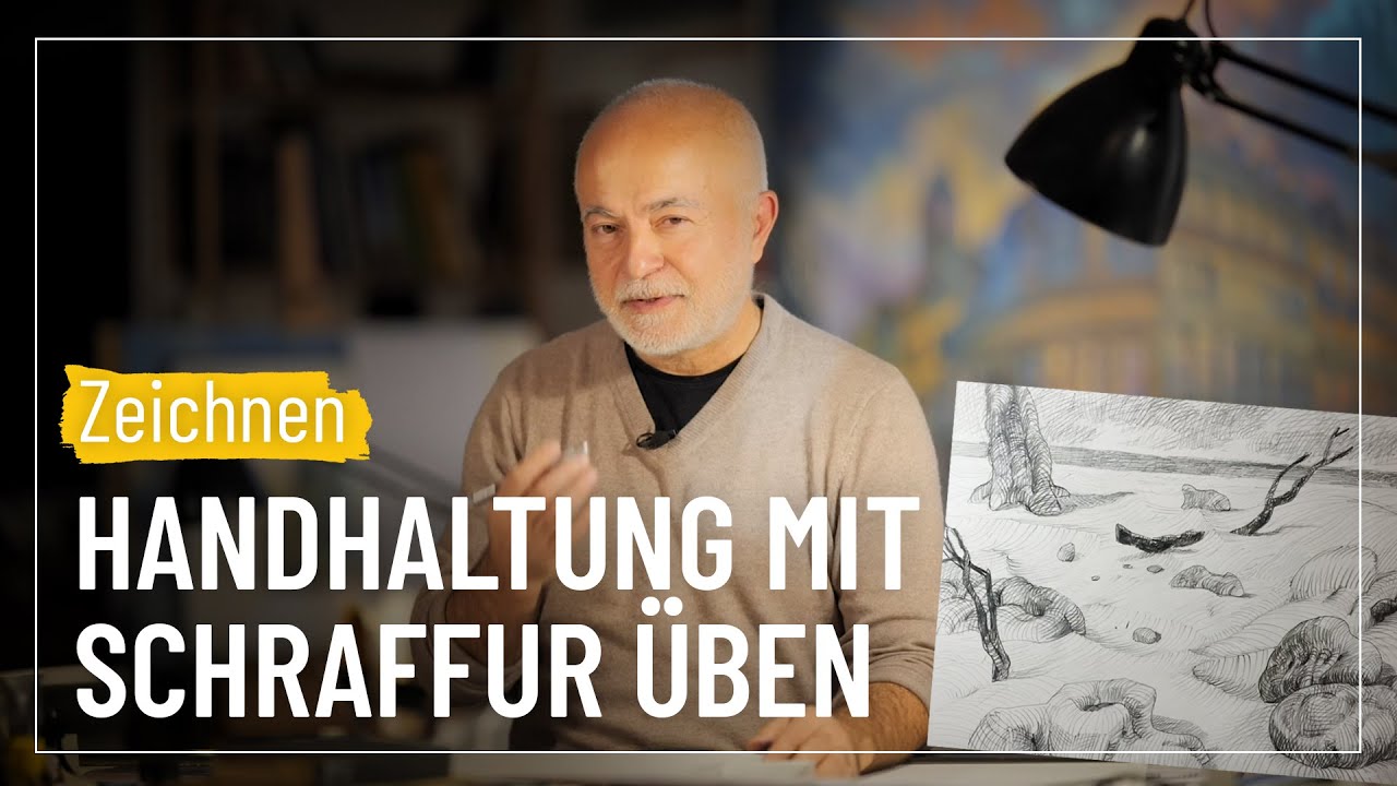 Ideen zum Zeichnen: Handhaltung mit Schraffur üben | Sehen & Gestalten #41 mit Yadegar Asisi