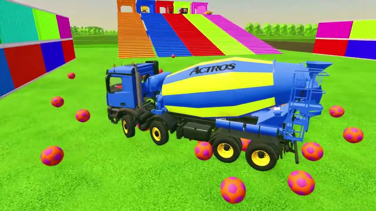  TRANSPORTING ALL VEHICLES CARS, TRUCKS, TRACTORS, FIRE ENGINE WITH TRAIN! Farming Simulator 