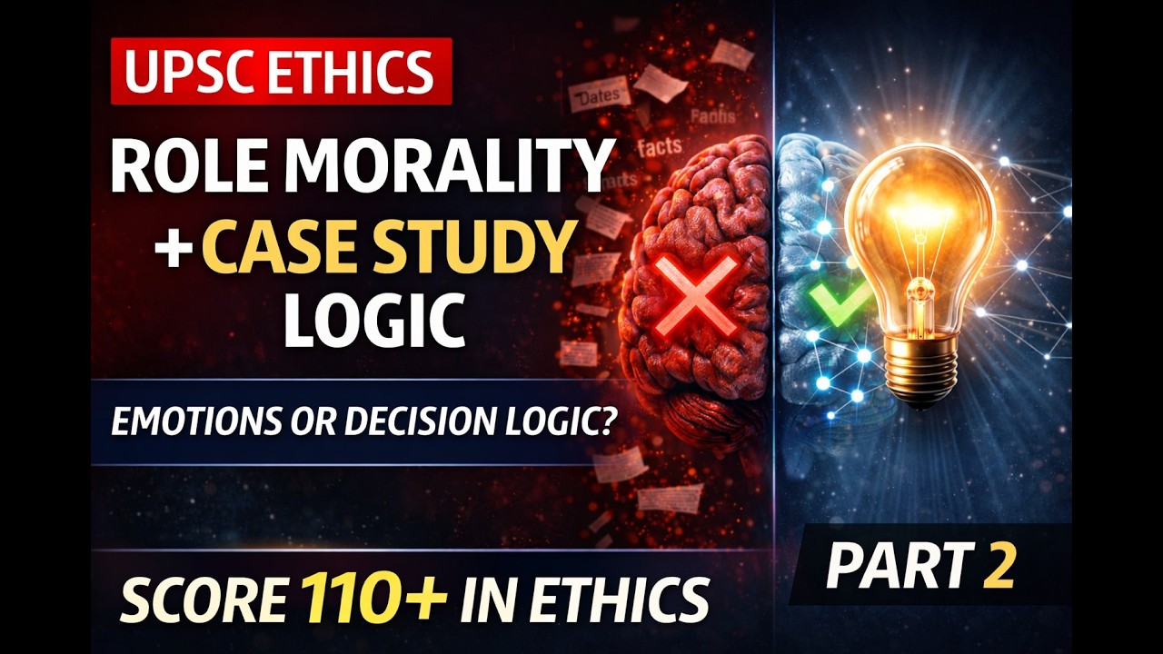 How UPSC Evaluates Ethics Case Studies | Role Morality Model