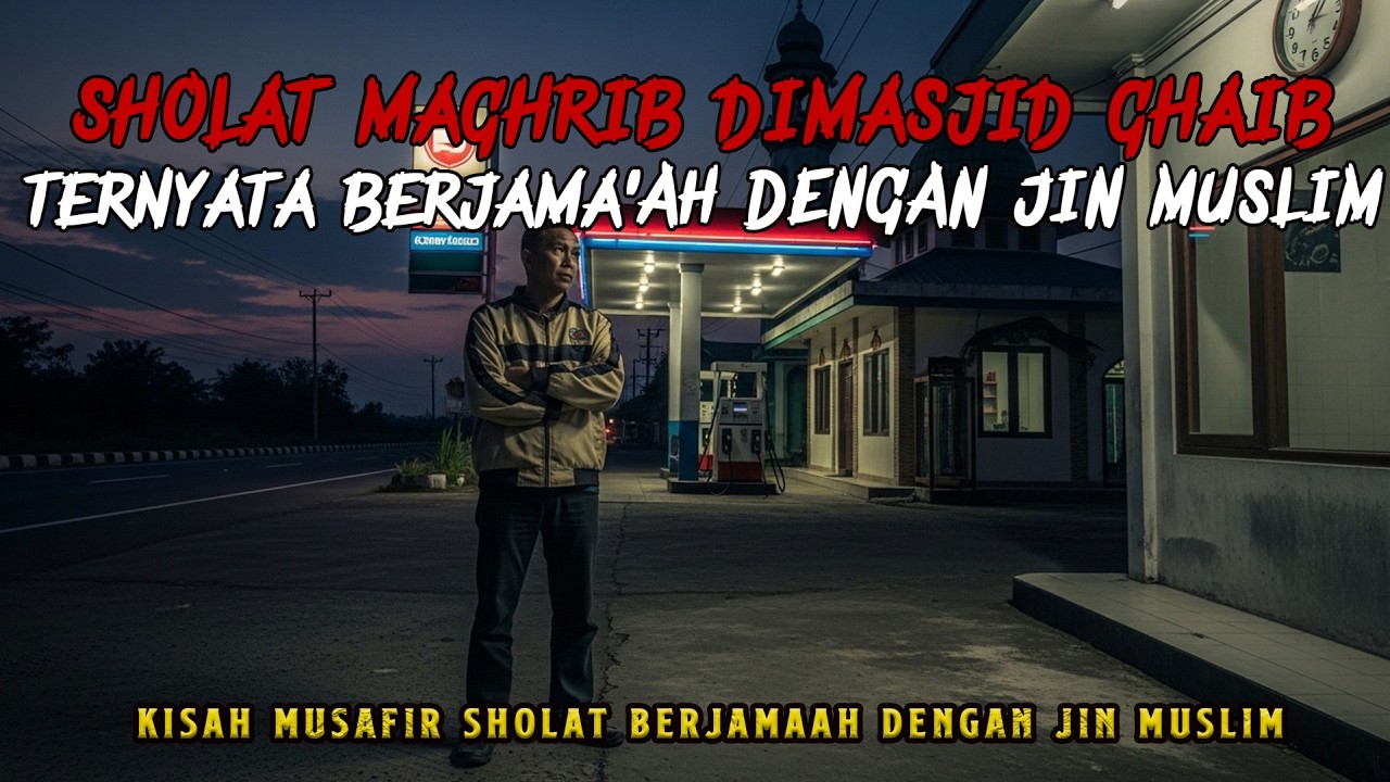 TAK SADAR SHOLAT MAGHRIB DI MASJID GHAIB BARENG JIN MUSLIM.