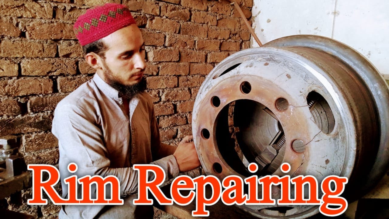 How to repair cracked Rim | How to restore broken Rim | Truck broken Rim rebuild | wheel rim | rim