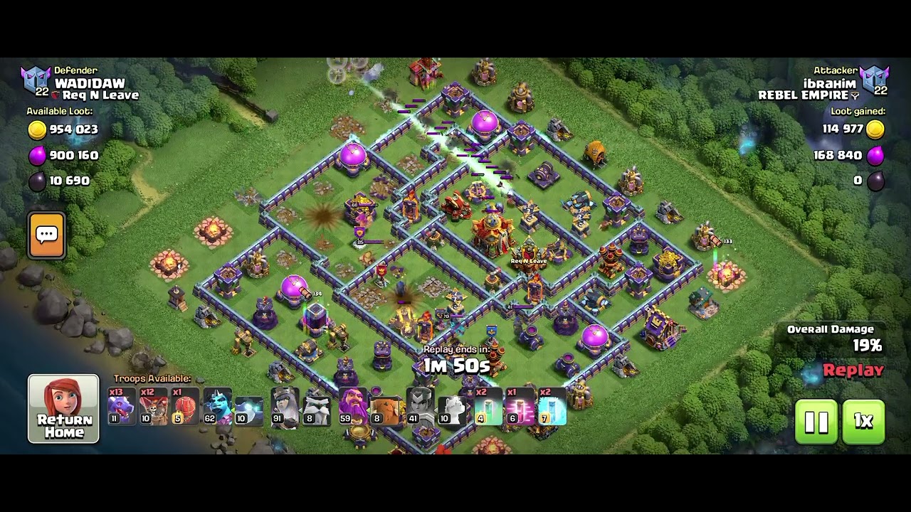 Coc..townhall 16...ranked battle attack...