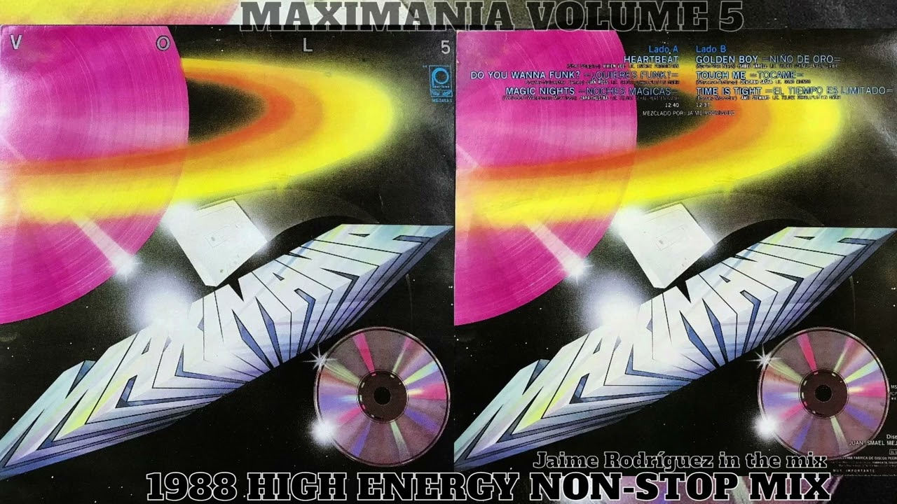 MAXIMANIA 5 ⚡ HIGH ENERGY NON-STOP MIX 1988 LP Electronic Hi-NRG Disco '80s