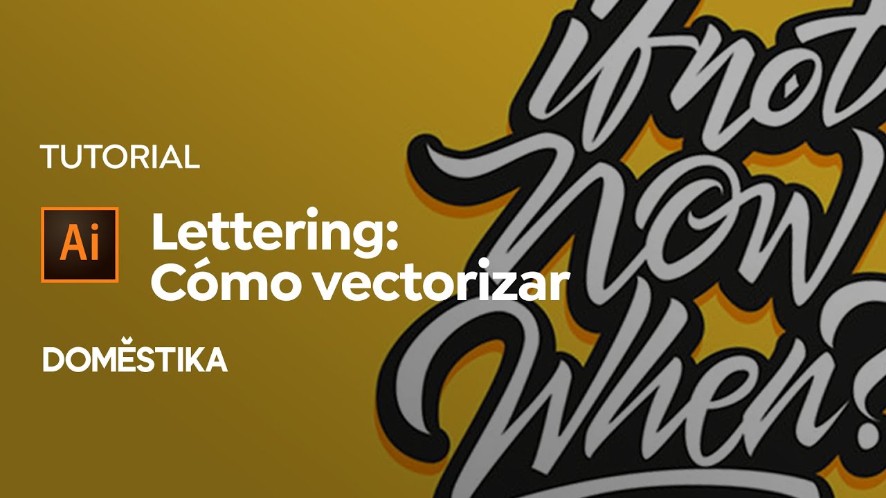TIP Lettering | Cómo Vectorizar un Diseño en Illustrator | Daniel Hosoya | Domestika