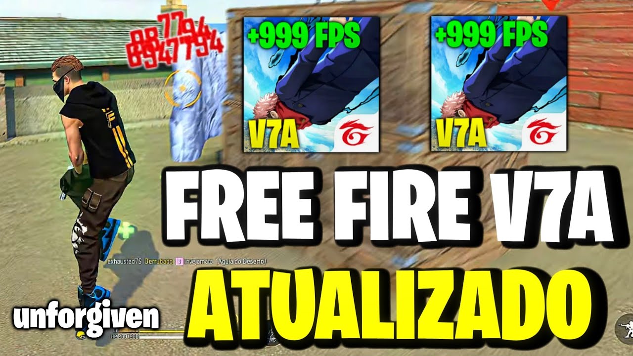 FREE FIRE V7A ATUALIZADO LITE E OTIMIZADO 64 BITS FREE FIRE MAX NO ANDROID E PC, LINK DIRETO