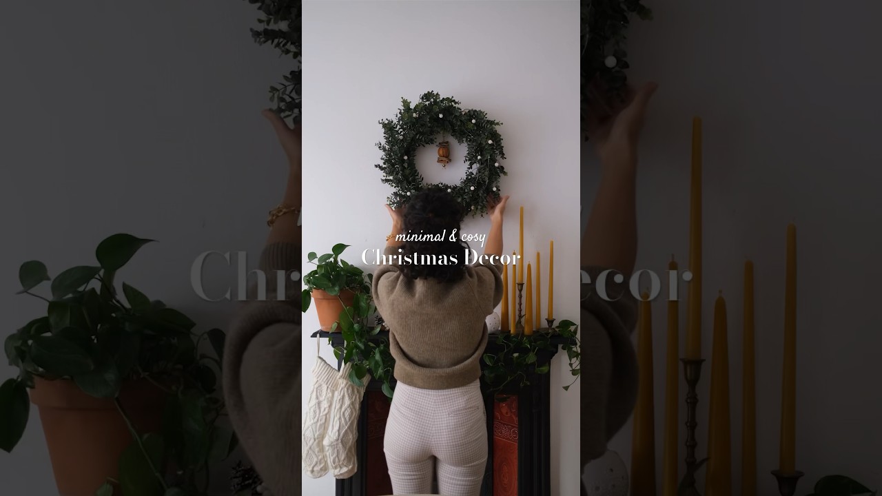Minimal, hygge Christmas decor - for me it's all about the cosy vibes! #christmas #hyggehome
