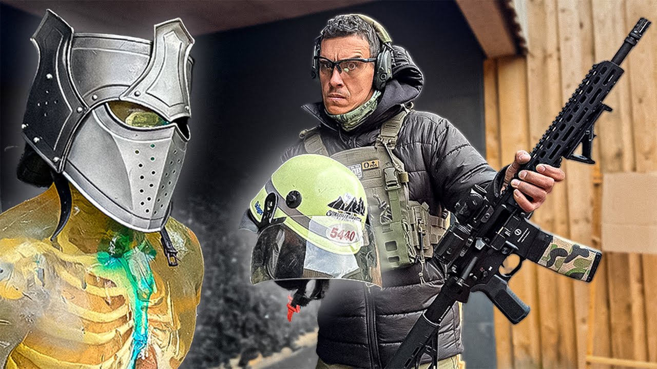 SCHUSSWAFFE vs. FEUERWEHRHELM! - Was halten Helme eigentlich aus? | Mattin
