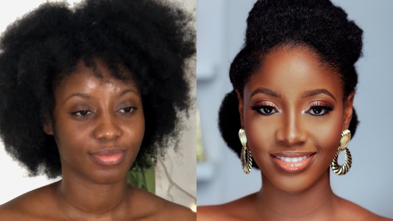 BRIDAL MAKEUP TRANSFORMATION ON WOC|| This Is Mansa