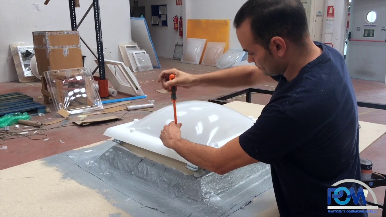 Proceso instalación de una claraboya - Claraboyas Matilla