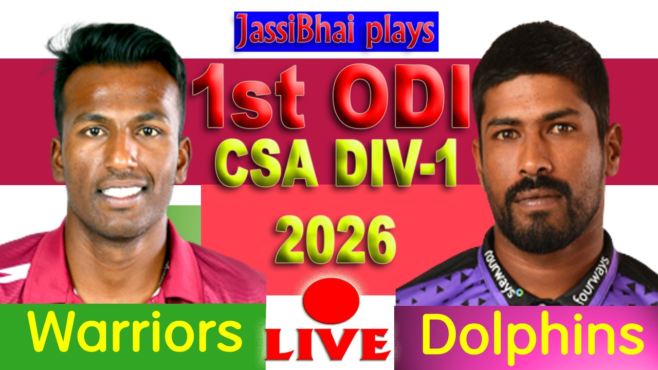 Live Dolphins vs Warriors / DOL vs WAR / 1st ODI 2026  #livematch #Dolphins #Warriors