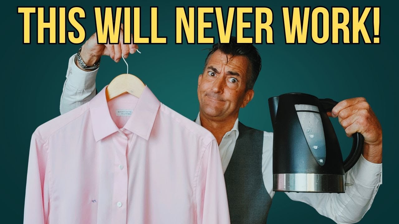How To Iron A Shirt With A Kettle! I'm Testing A Viewer's Travel Hack