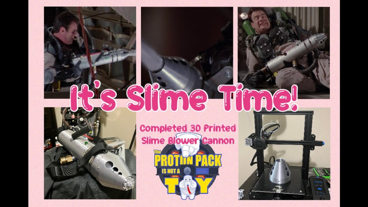 It’s Slime Time!  Completed 3D Printed Slime Blower Cannon