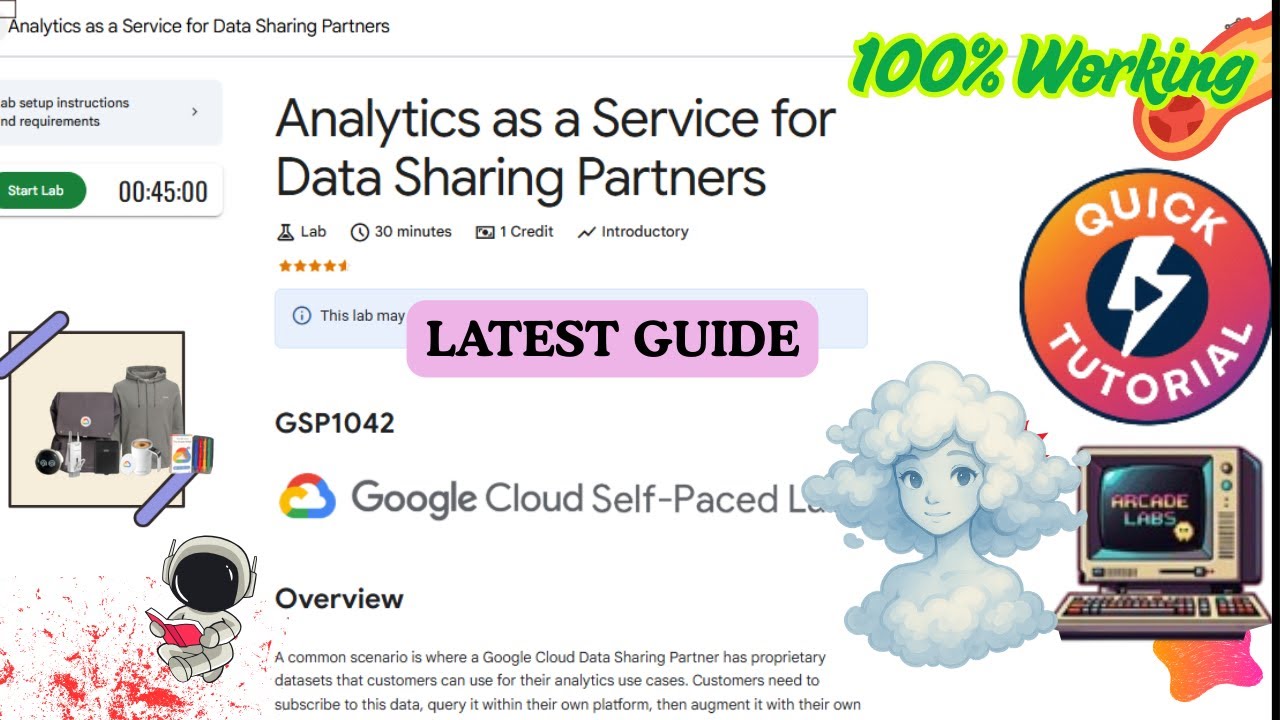 Analytics as a Service for Data Sharing Partners | New Guide | #GSP1042 #qwiklabs #arcade